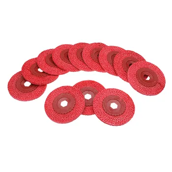 

12pcs 4 Inch Red Rough Hemp Rope Abrasive Flap Disc 100x16mm Polishing Wheel For Metal Polishing Grinding