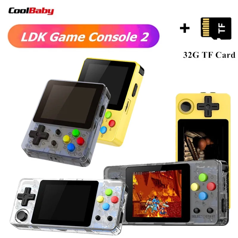 

New version LDK game Mini Handheld Game Console Nostalgic Retro game 2.6 inch Screen Mini Family TV Video HD Consoles