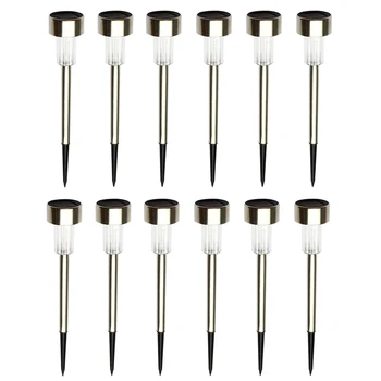 

12P IP65 Led Solar Light For Garden Decoration Outdoor Pathway Waterproof LED Solar Powered Lawn Lights Street Yard Lamp