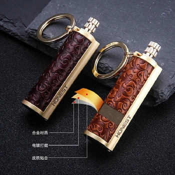 

New Thousands Of Time Kerosene Lighter Match Outdoor Survival Tool Striker Keychain Waterproof Flint Free Fire Starter Permanent