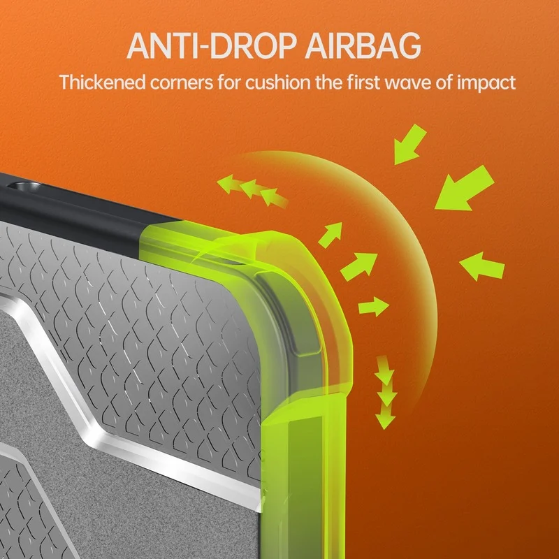 Military-Grade Shockproof Rugged Kickstand Tablet Cover Case