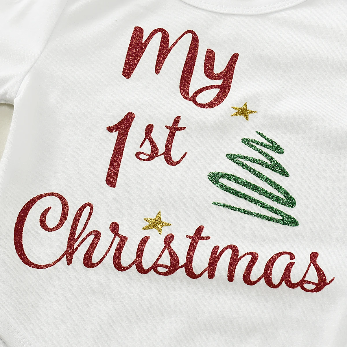 Одежда для маленьких девочек «My 1st Christmas», боди для маленьких девочек+ юбка-пачка+ повязка на голову, комплекты одежды из 3 предметов, Размер 0-18 месяцев
