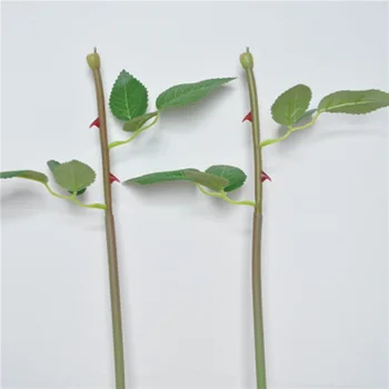 

10pc Artificial Flower Stem Soap Flower Silk Mesh Flower Rose Flower Stem Imitation Rose Flower Pole Soap Special Without Flower