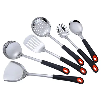 

7 Pieces Stainless Steel Kitchenware Set Cooking Spoon Shovel Spatula Soup Colander Household Kitchen Utensils Tools Kitchen