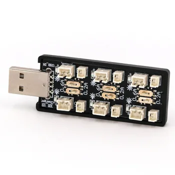 

6CH USB 3.8V 1S LiPo Battery Charger Charging Board RC Accessory with USB Interface 4.35V USB Battery Charger RC Part for Helico