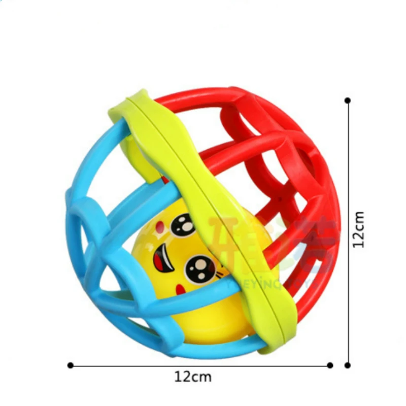 Красочные Развивающие мягкие резиновые руки захват мяч Детская кроватка мобильный колокольчик игрушки 0-12 месяцев новорожденный WJ601