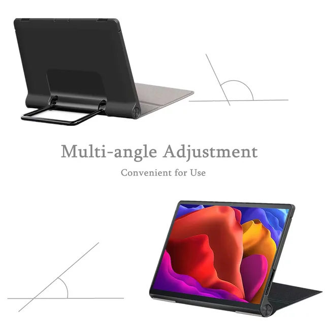For Lenovo Yoga Pad Pro 13 inch Case YT-K606F Folding Stand