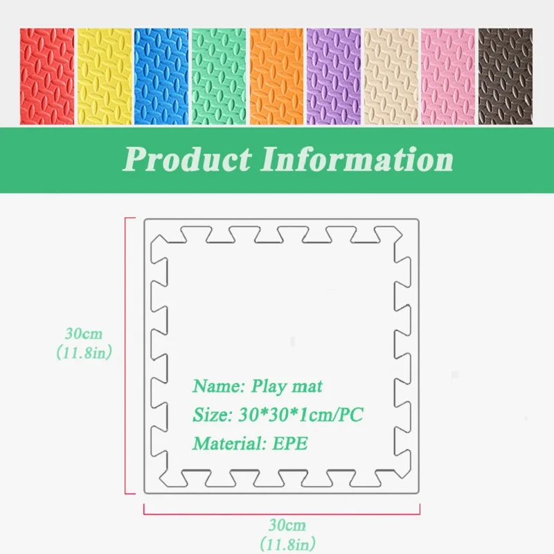 Babyinner детский игровой коврик 30*30*1 см EVA для спальни пазл блокирующий Детский