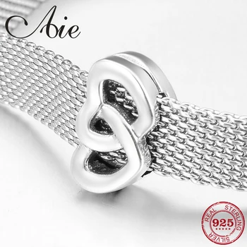 

New 925 Sterling Silver Heart-shape Cross Beads clips Fit Original reflection Bracelet Jewelry making 2019