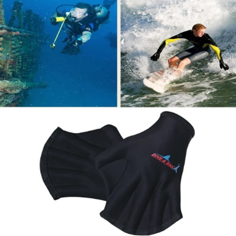 Перчатки для плавания Forfar 1 пара перчатки дайвинга с крючком|diving gloves|paddling gloveswebbed