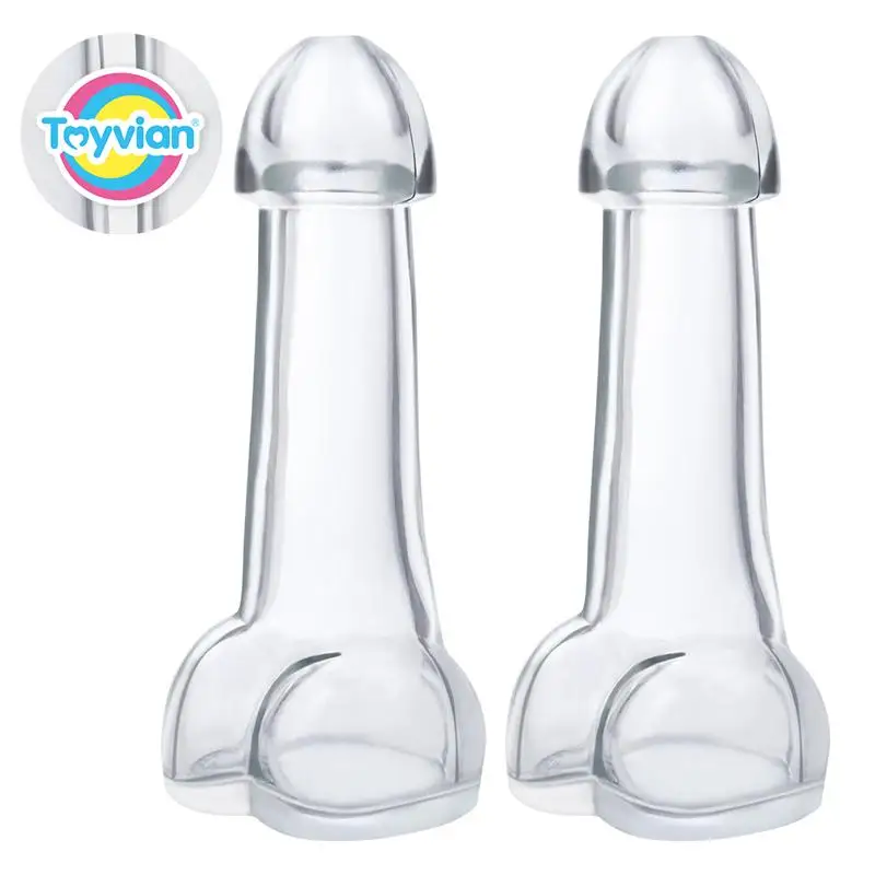 Toyvian 2 шт. креативный пенис бокал для вина прозрачный высокое качество