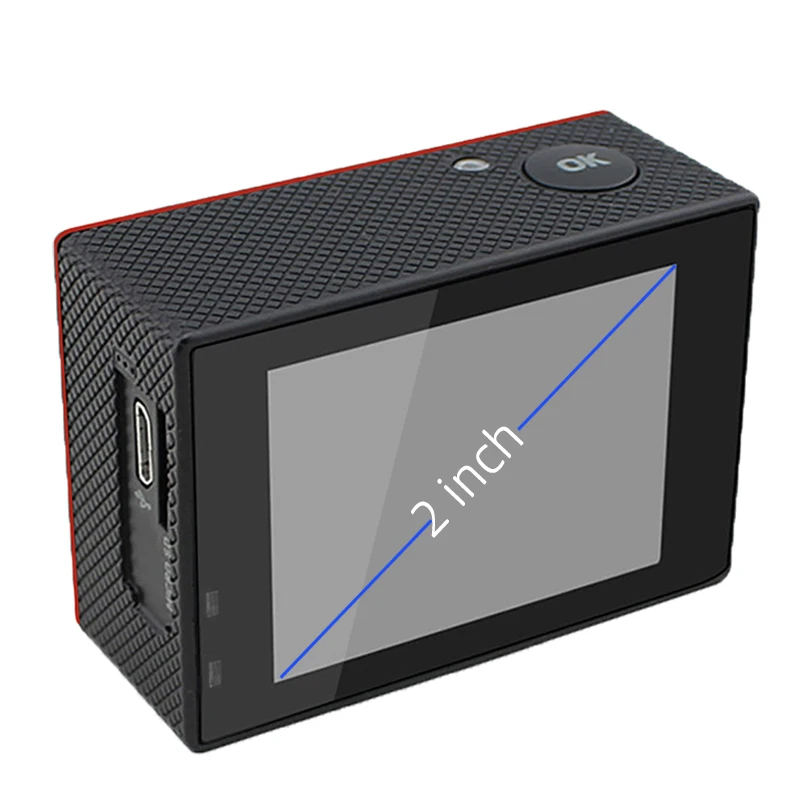 Экшн-камера Ultra HD 1080P WiFi 2," Спортивная экшн-видеокамера s 140D Подводная Водонепроницаемая камера Go pro камера