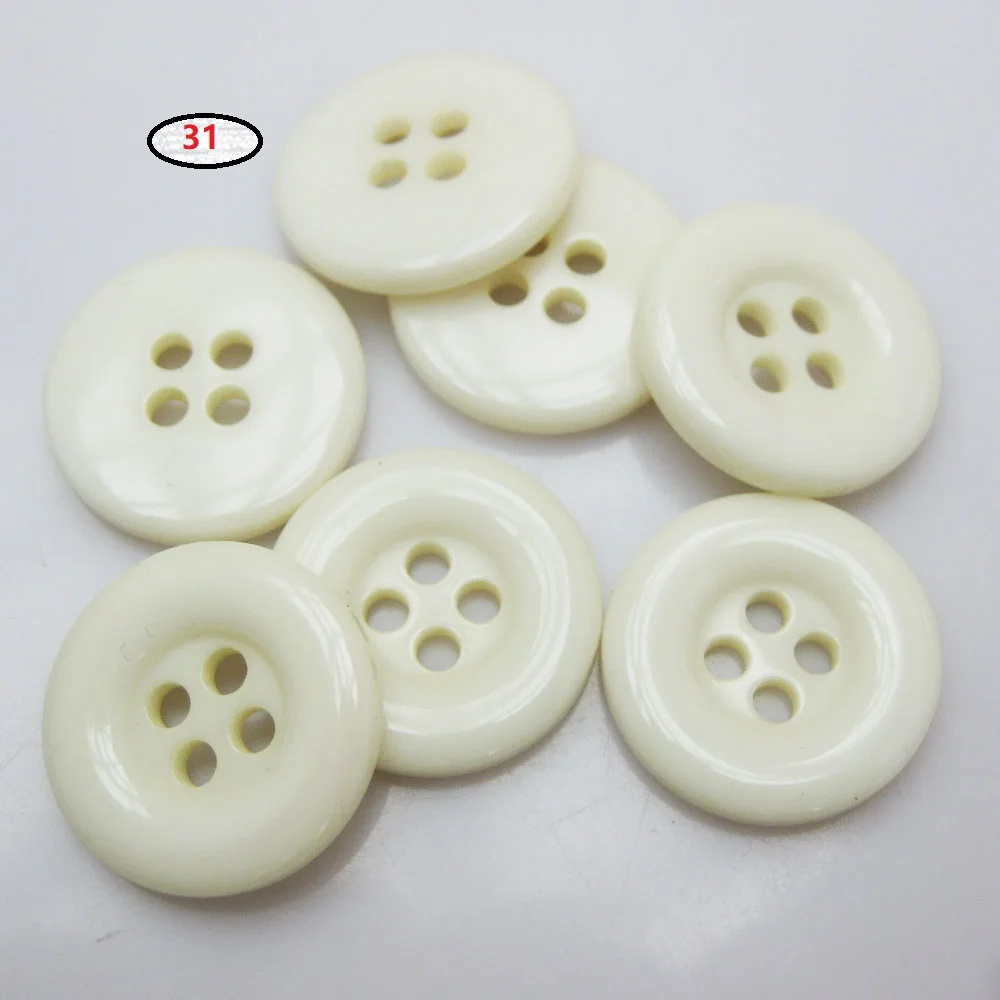 NBNNEG 30Pcs Multicolors 18MM Round Buttons Resin Decorative Scrapbooking Botoes Tailor Garment Sewing Accessory