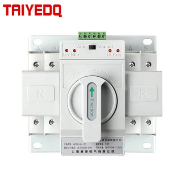 

Mini MCB type Dual power automatic transfer switch 63A/2P AC220V Manual switching of circuit breakers