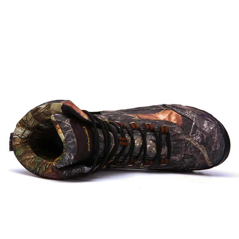Koop Outdoor Schoenen Mannen Wandelschoenen Waterdicht Camouflage Jacht Laarzen Hoge Top Trekking Schoenen Bergbeklimmen Sneakers voor Mannen