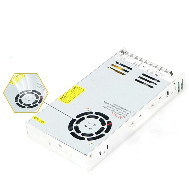 LRS-350-24 DC24V 350 Вт Регулируемый импульсный источник питания трансформатор 215x115x30 мм для светодиодной ленты