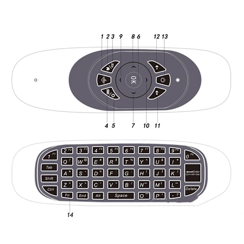 Fly Air mouse 2,4G мини беспроводная клавиатура Пульт дистанционного управления с перезарядкой для ПК/Pad tv Box Многофункциональный пульт дистанционного управления