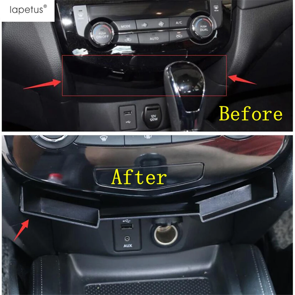 For Nissan X-trail T32 / Rogue 2014 - 2020 Central Control Storage Box Container Holder Tray Organizer Case Plastic Accessories
