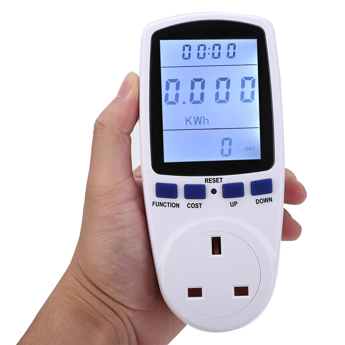 UK Plug-in Digital Voltage Wattmeter Electricity Power Analyzer Electronic Power Meter Energy Meters