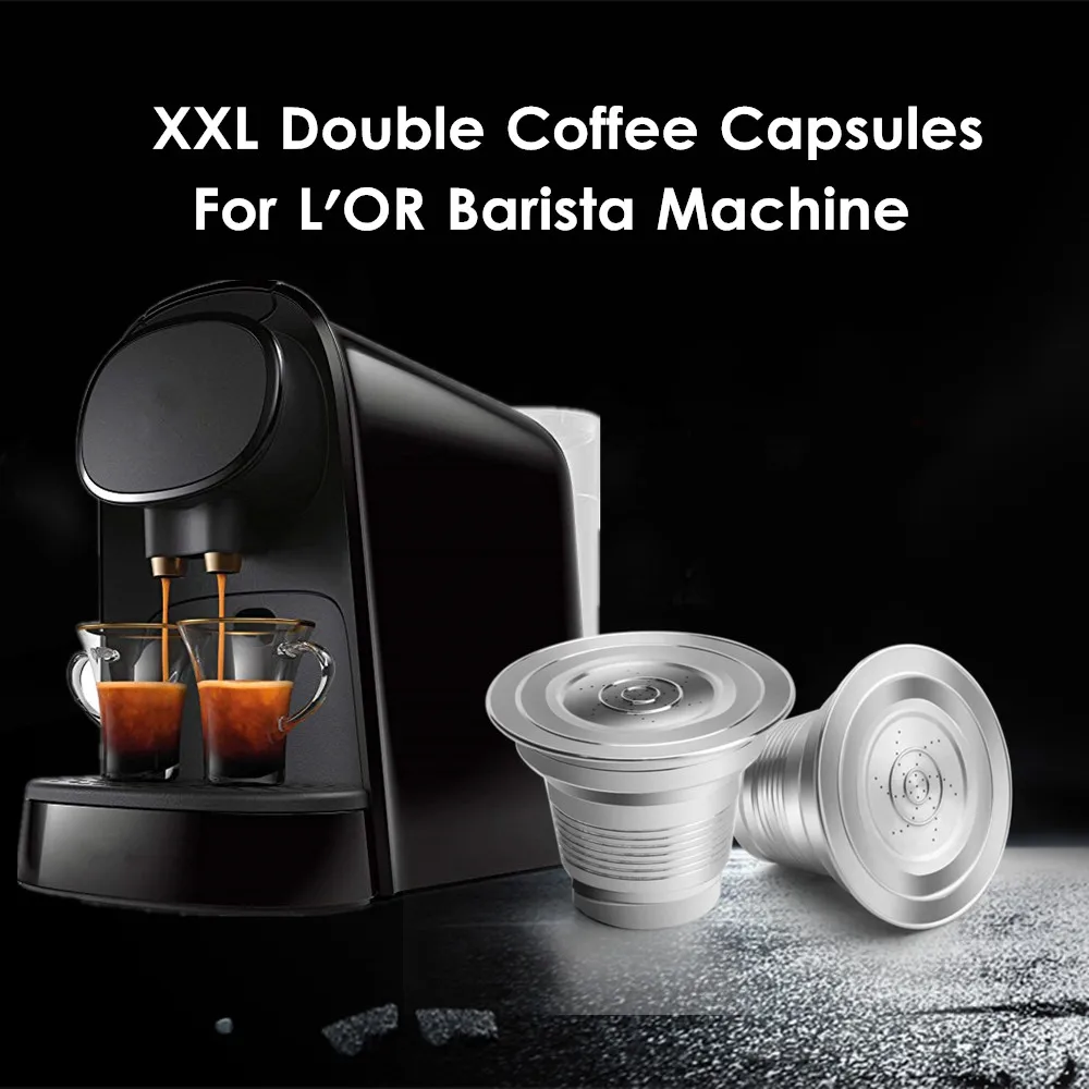 ICafilas нержавеющая сталь XXL двойные для ЛОР капсулы кофе многоразовые фильтры
