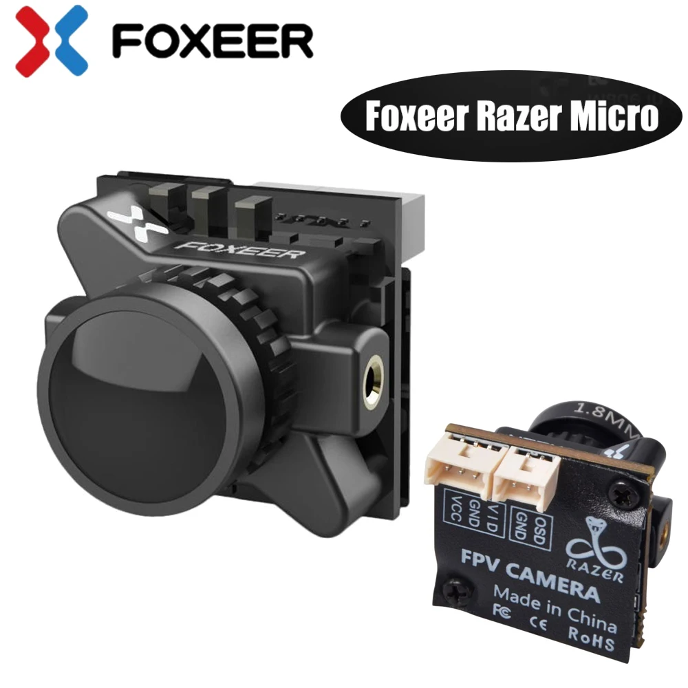 Foxeer Razer Micro HD 5 Мп 1 8 мм M8 1200TVL 4:3/16:9 NTSC/PAL переключаемый OSD 4 5-25 в естественное