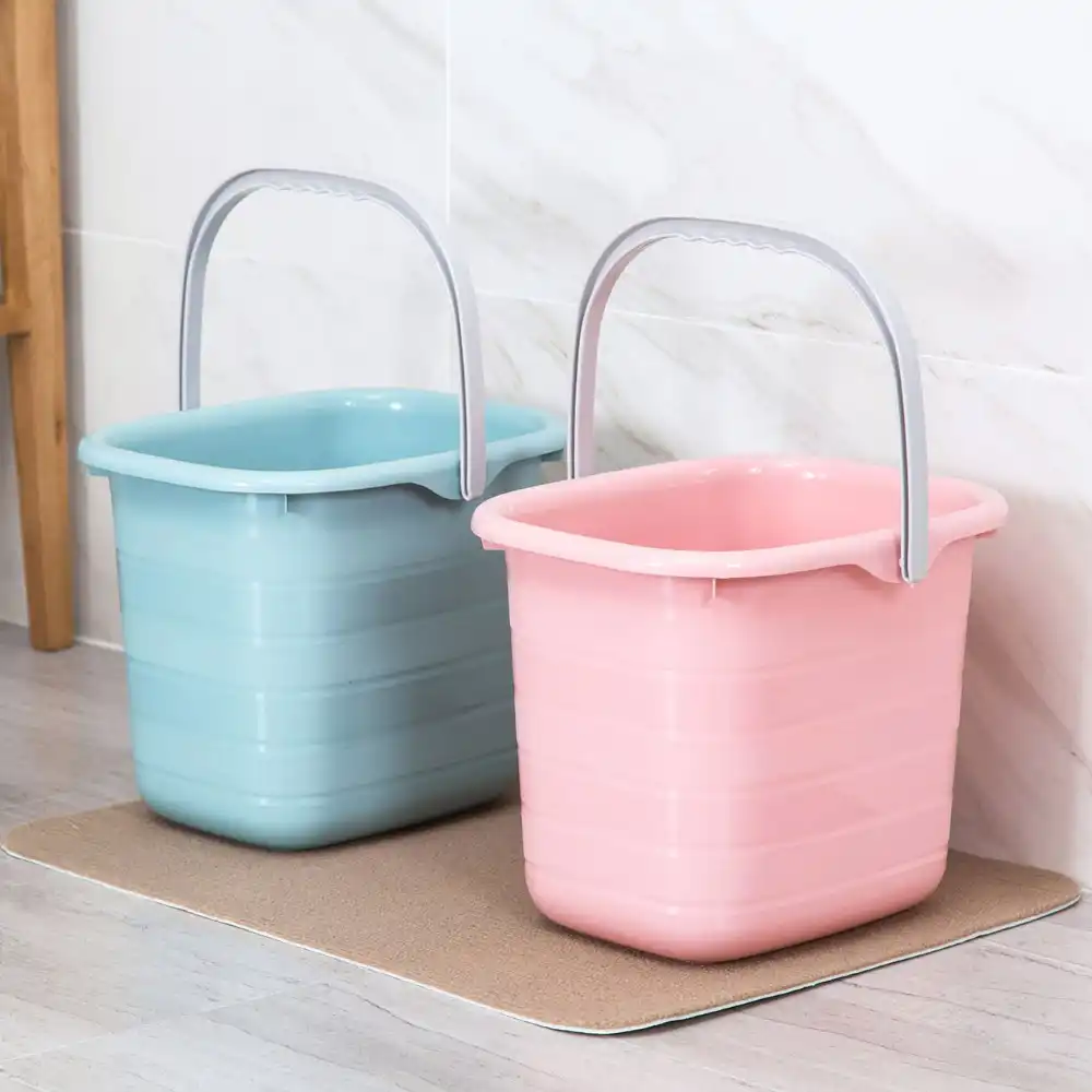 11L Plastic Mop Bucket Bathroom Laundry 