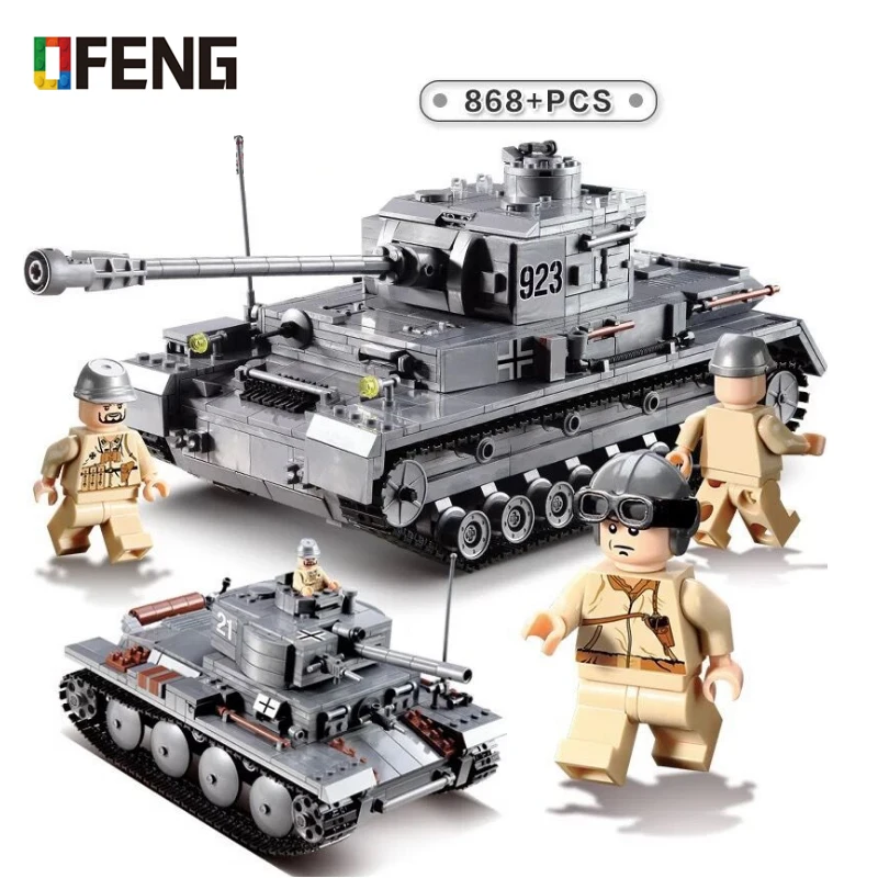 

Military Series Large Panzer Tank Building Blocks Army City Bricks Constructor Educational Assembly Toys for Children Gift