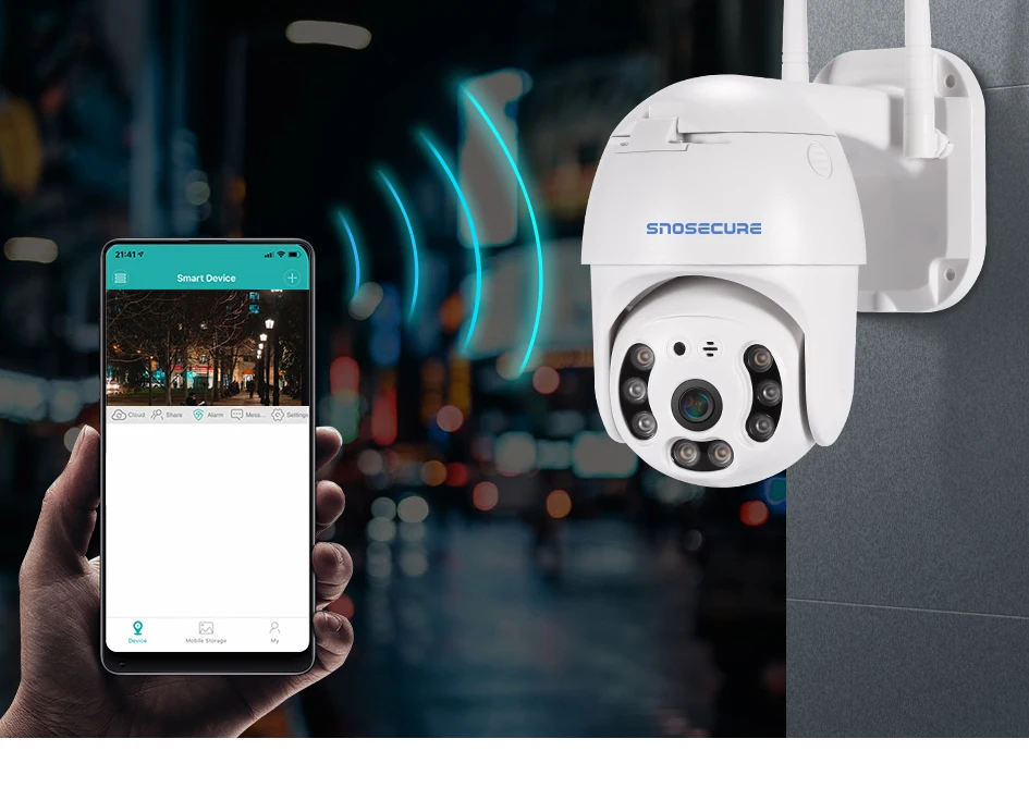 SNOSECURE 1080P PTZ IP камера наружная скоростная купольная беспроводная Wifi безопасность Pan Tilt 8X цифровой зум Tuya сеть видеонаблюдения