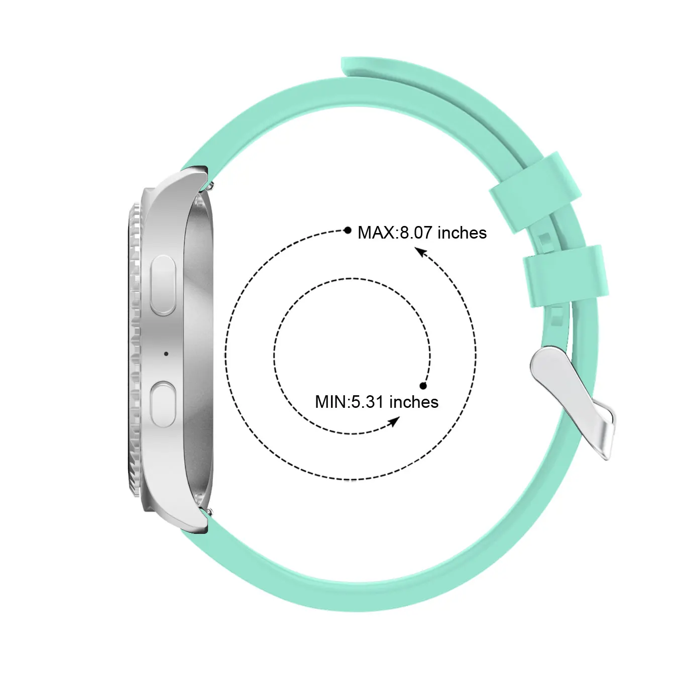 Yayuu полосатый силиконовый быстросъемный ремешок для samsung gear S2 Classic/Galaxy Watch 42 мм/Active 2(40 мм) универсальный ремешок