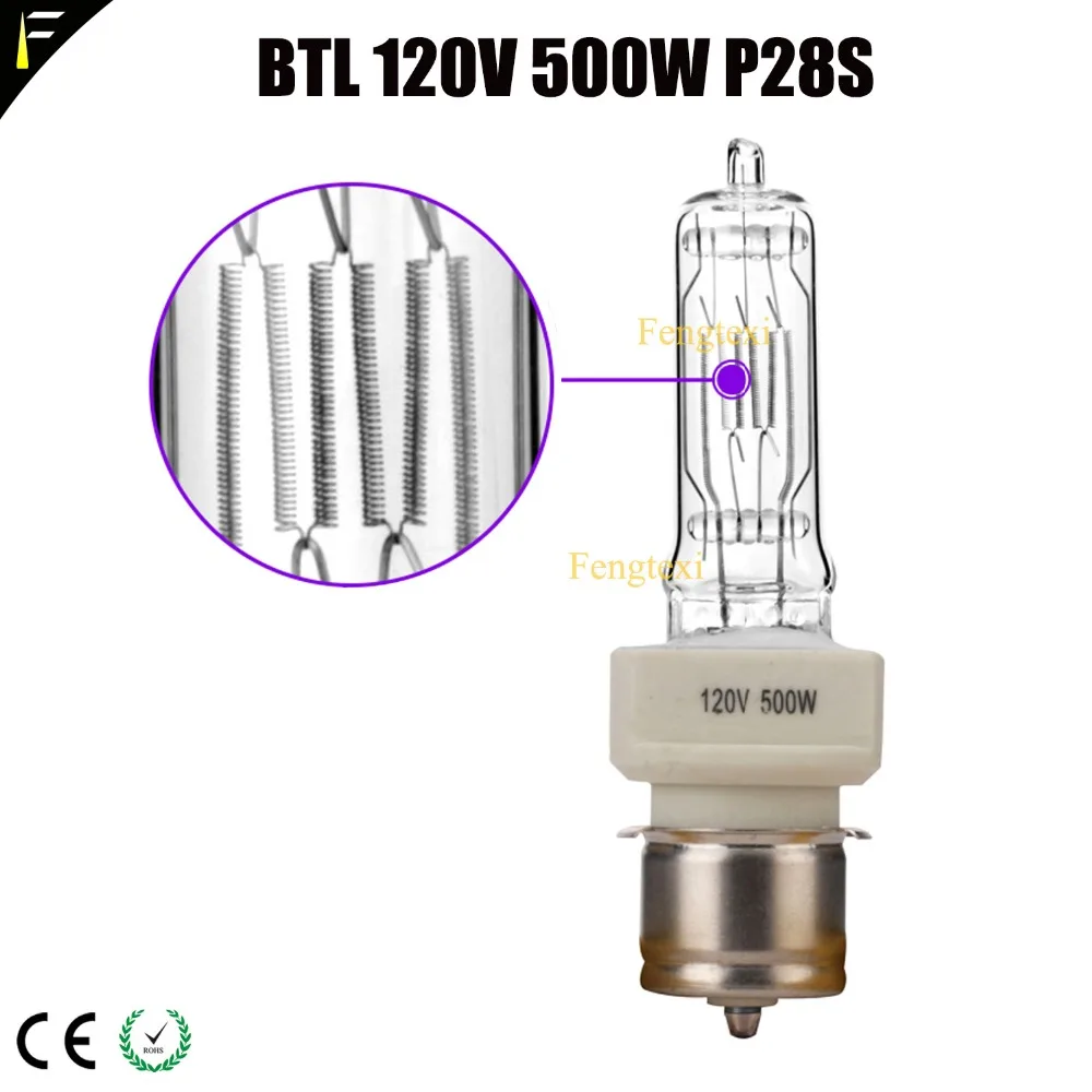 btl 120v, 500w, p28s, filme, tv, lâmpada de quartzo