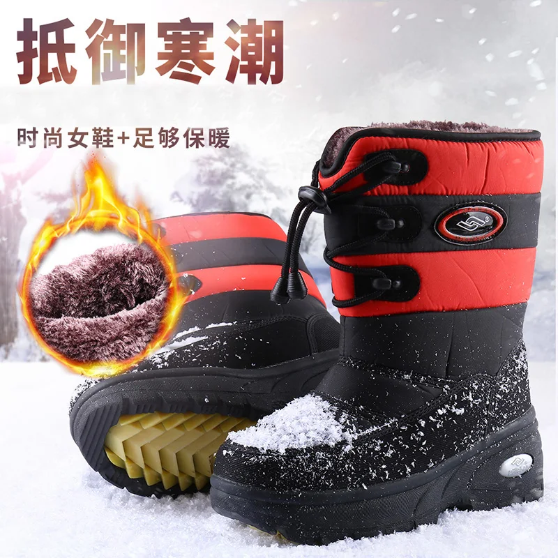 

Women Boots Snow Boot For Women Winter Shoes Heels Winter Boots Ankle Botas Mujer Warm Plush Insole Shoes Woman