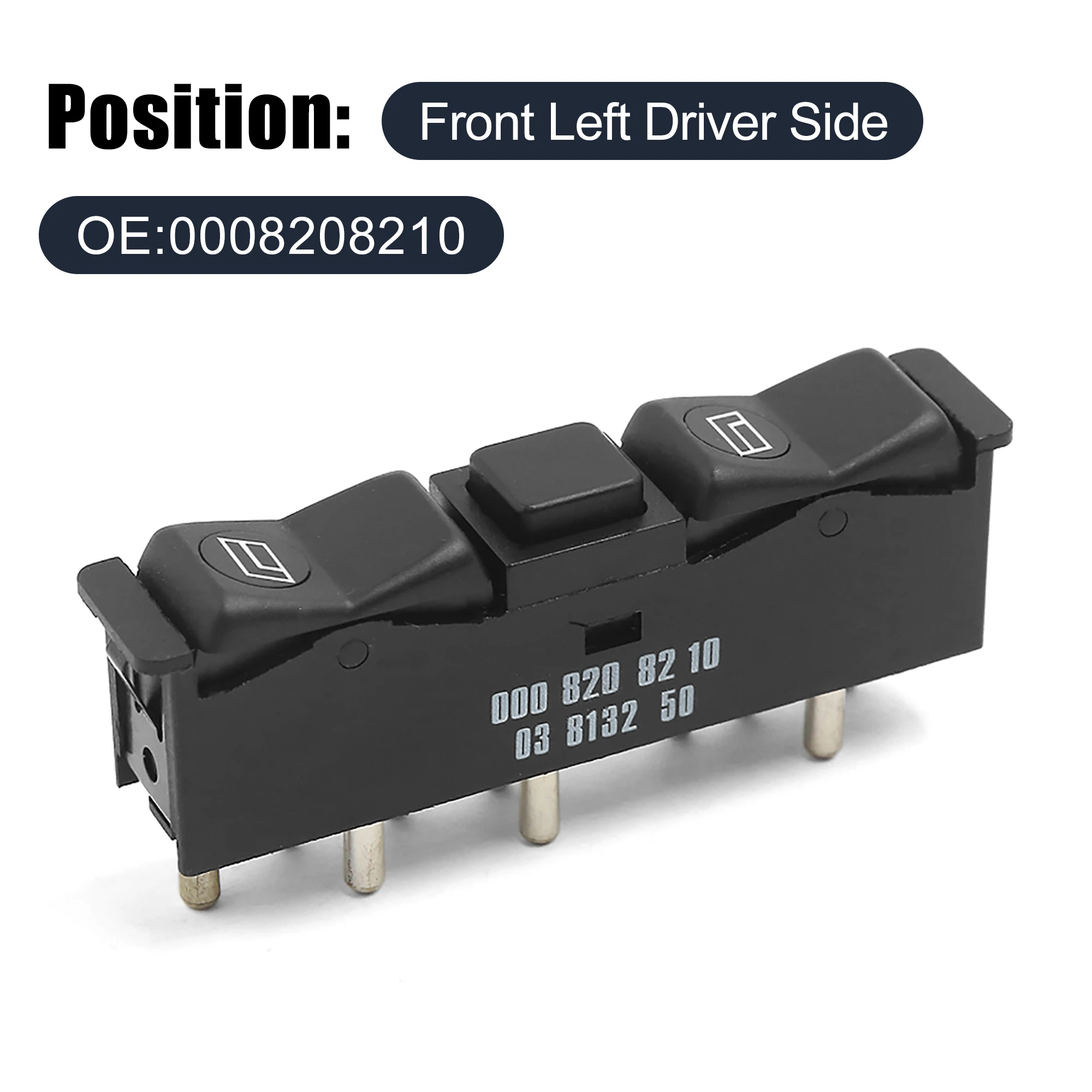 UXCELL Electric Power Window Control Switch Fit For Mercedes W123 W126 W201 for 1982-1985 Mercedes-Benz 300CD 0008208210