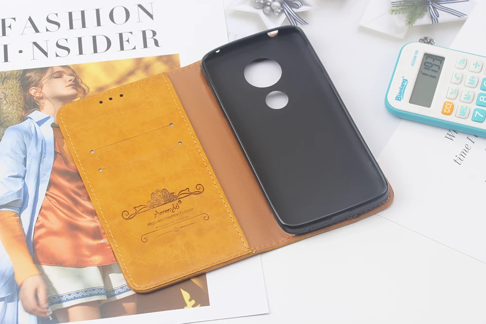 Чехол AMMYKI 5," для Moto E 5th Gen, откидной Чехол из искусственной кожи с изображением треугольника, задняя крышка для телефона 5,7" для Motorola Moto E5, чехол