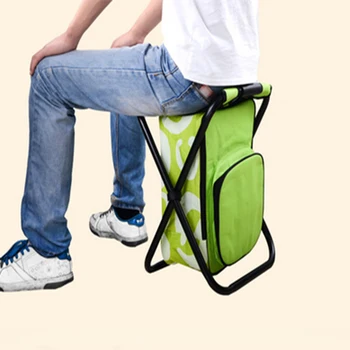 

Folding stool portable ice bag stool with insulation bagback fishing stool beach chair outdoor refrigerator stool