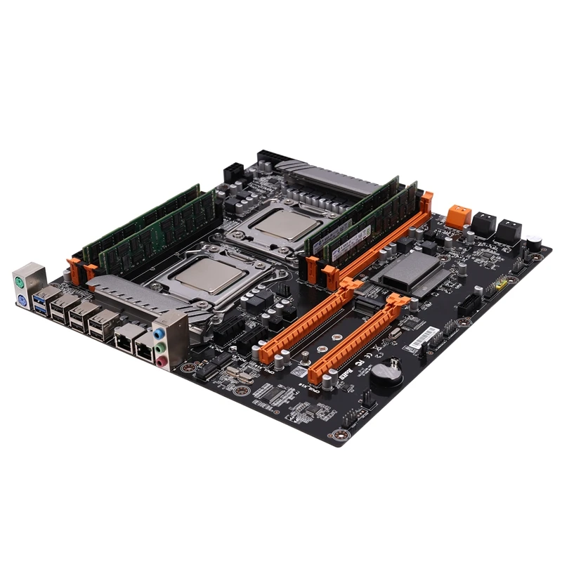X79 двойной процессор LGA2011 материнская плата с двойной Intel E5 2689 8-Ch 8x4GB 32G DDR3 ECC поддержка M.2 NVMe SATA3 USB3.0