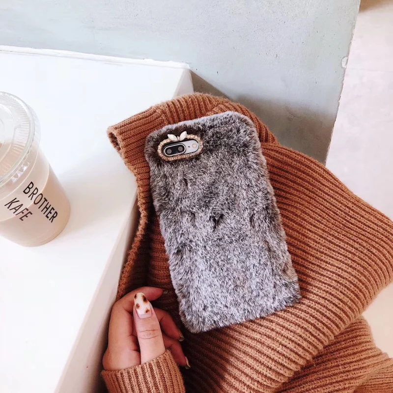 Меховой чехол для samsung galaxy A50 A30 A20 A10 A40 A60 A70 A90 A80 M30 M10 M20 A2 Core A20E A9S A6S A8S кроличий мех чехол Крышка