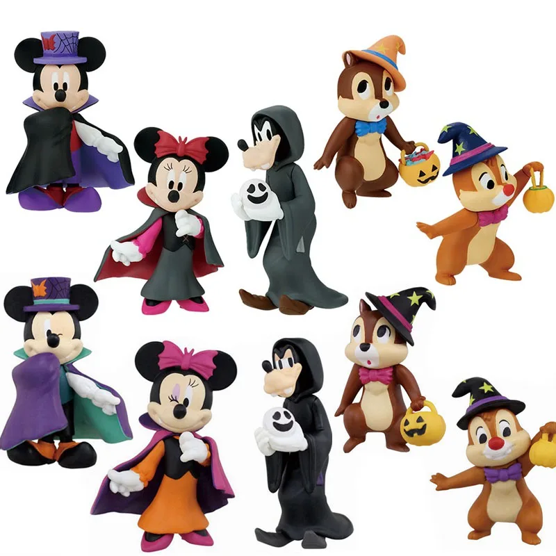 Оригинальная экшн-фигурка Disney Gacha из серии Хэллоуин Микки и Минни Маус | Отзывы и видеообзор