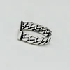 Vintage Silver Color Metal Punk Letter Open Rings Design Finger Rings for Women men Party Jewelry Gifts LETTER ► Photo 3/5