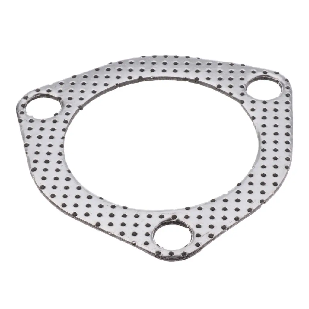 High Quality Car Triangle 3 Bolt High Temperature Exhaust Gasket 2.5 Inch Ensure Leakfree