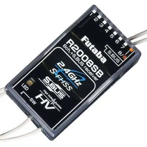 Оригинальный Futaba 2 4 ГГц FHSS 8-канальный приемник R2008SB для J/6K/8J/14SG/18MZ/18SZ RX | Игрушки и