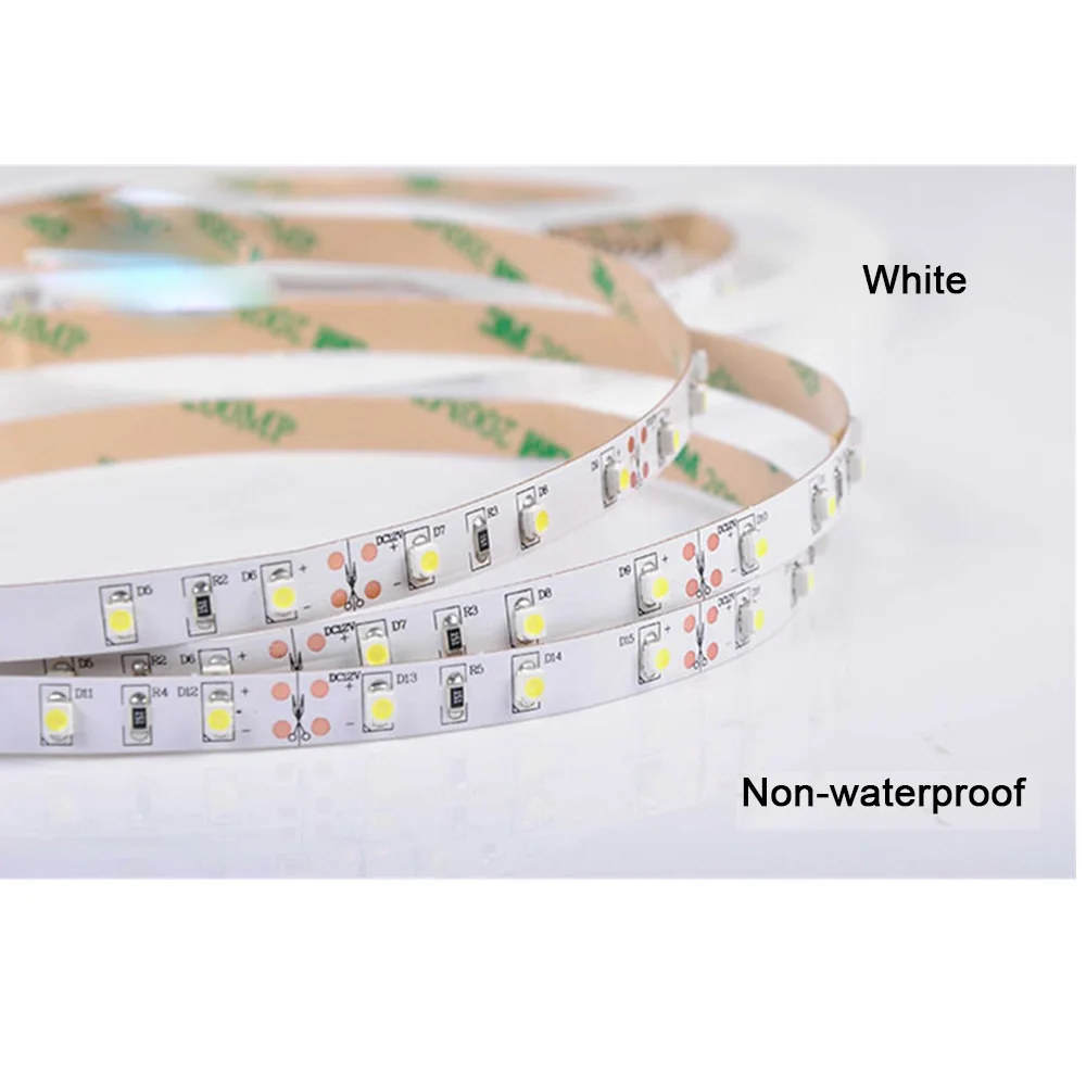 5 м 3528 SMD 120 LED s/m теплый белый желтоватый гибкий светодиодный светильник 24 В