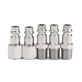 

5Pcs 1/4" BSP Femal/Male Air Line Hose Coupler Connector Quick Release Fittings Y98E