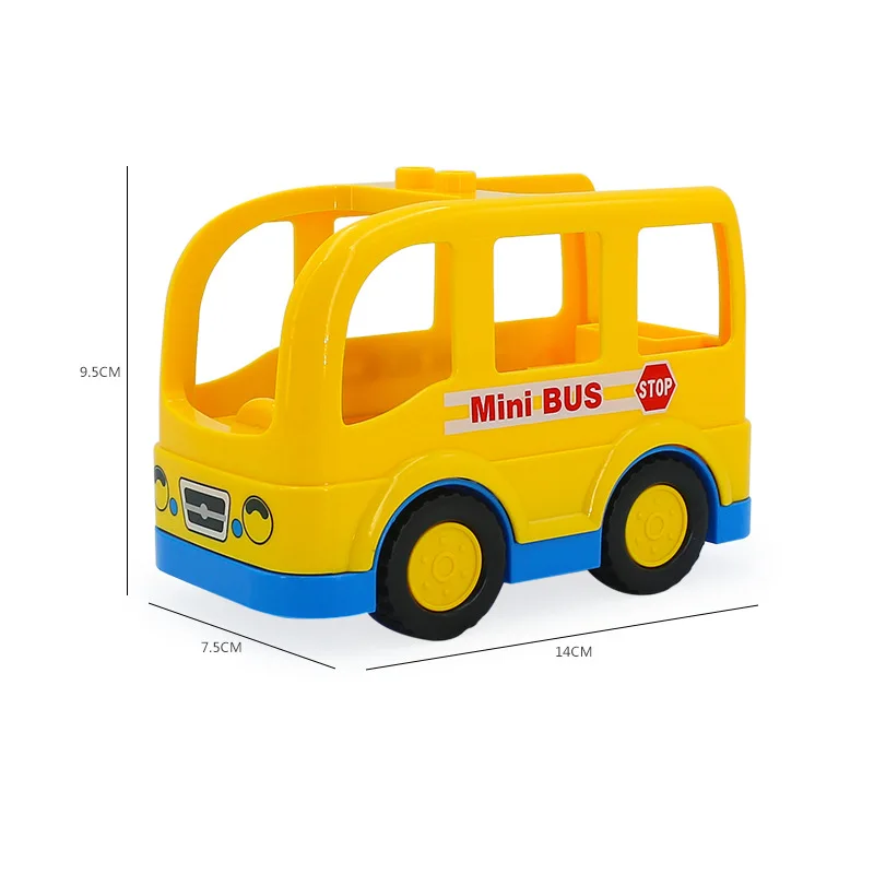 Duplo большие частицы строительные блоки технические автомобиль самолет Автобус Грузовик модель кирпича аксессуары diy части детские развивающие игрушки