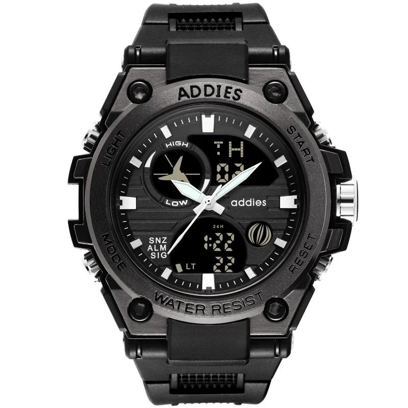 

addies Mens Watch Sports Electronics Clock Digital Outdoor Casual WristWatch LED Relogio Masculino