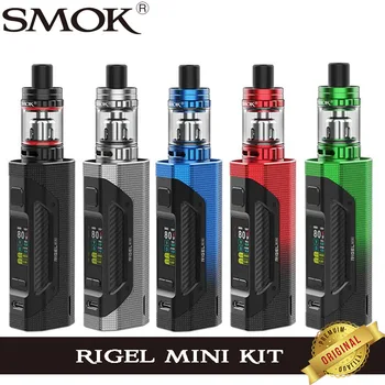 Smok Rigel Mini Kit 80W Rigel Mini Box Mod Vape avec 3ml TFV9 Mini Tank V9 Meshed Coil E Cigarette Vaporizer_Original Smok Rigel Mini Kit 80W Rigel Mini Box Mod Vape avec 3ML TFV9 Mini Tank