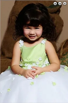 

free shipping 2016 new style Girls' Formal Occasion & Accessories weddings Girl's Pageant Gowns Junior Flower Girl Dresses