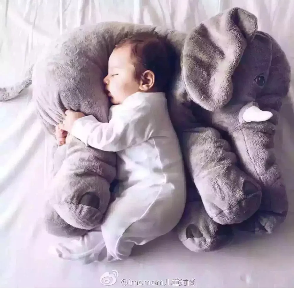 

Grey Elephant pillow 60cm large Baby Animal Elephant Placate soft plush Doll Stuffed Plush Pillow Kids home decor Bed decoration
