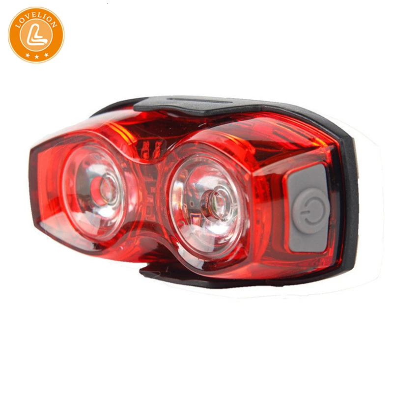 

LOVELION Super bright bike light 2 LED cat eye taillight mountain bike bike riding bright red warning light