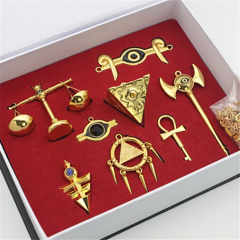 

8pcs Seven Artifact Yu-gi-oh!-anb Japanese Anime One Piece Action Figure Action & Toy Figures Childhood Edition Keychain Pendant