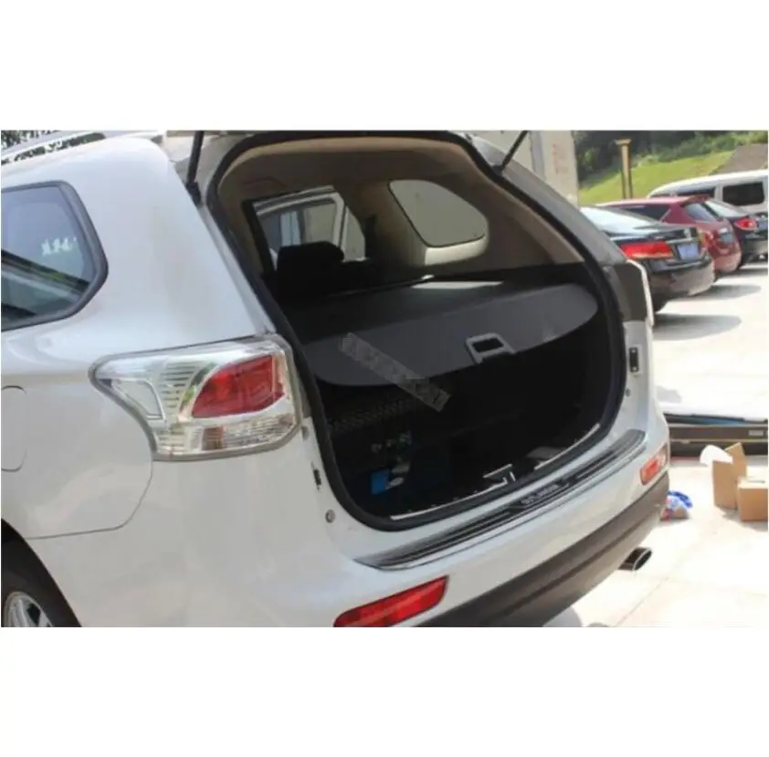Для Mitsubishi Outlander 2013 задний багажник защитный щит грузовой Чехол Высокое качество авто аксессуары черный бежевый